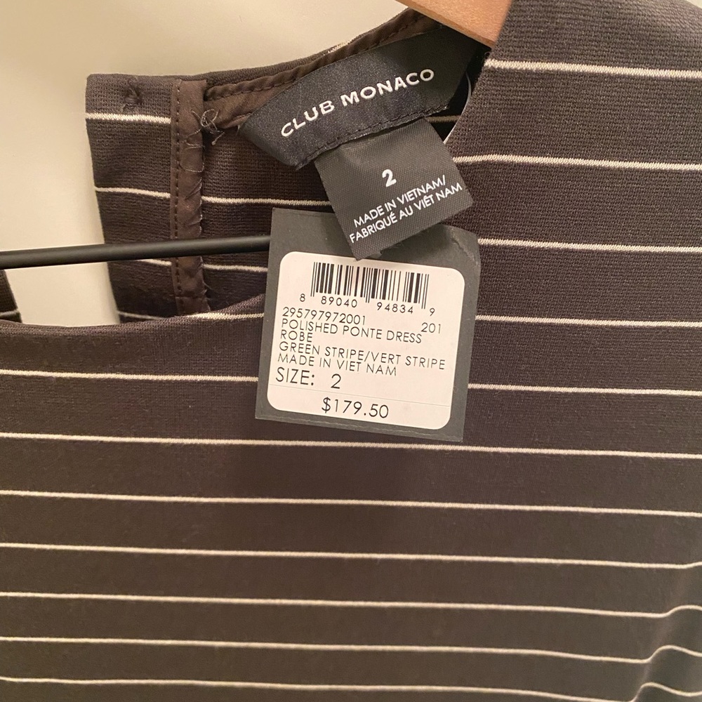 NWT Club Monaco Polished Ponte Dress